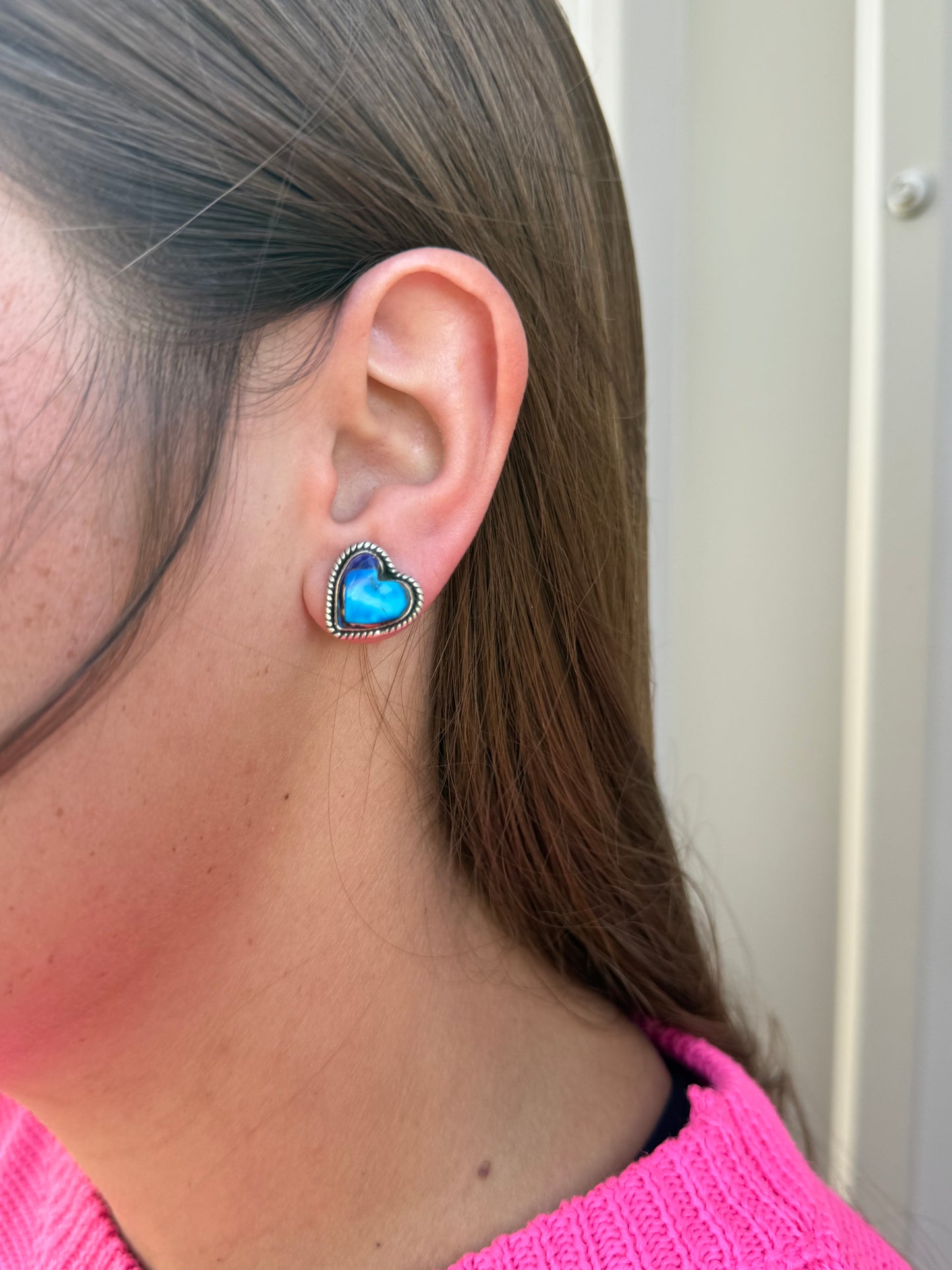 Purple Kingman Mojave post earrings